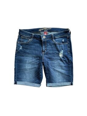 Arizona jeans co Bermuda shorts with folded hem and light distressing